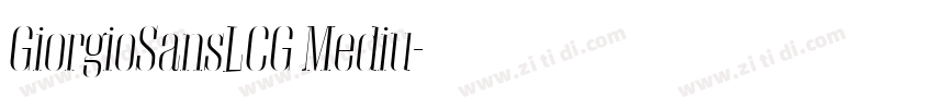 GiorgioSansLCG Mediu字体转换